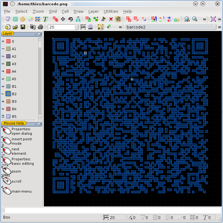 loaded QR barcode