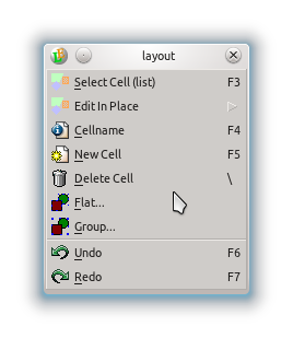 cell menu