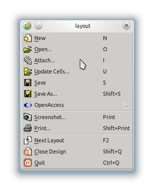 file menu