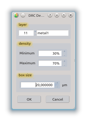 dialog density check