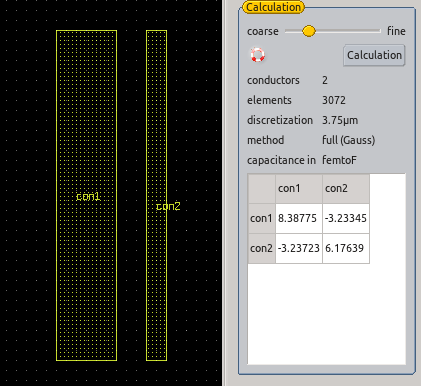 capacitance calculation