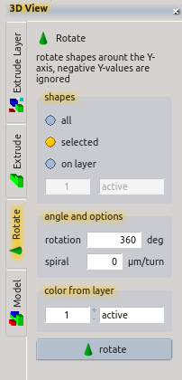 3d editor rotate