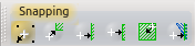 tollbar for snapping features